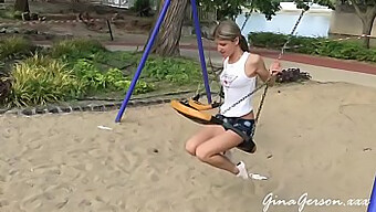 Young Amateur Girl Shows Off Her Moves In Public