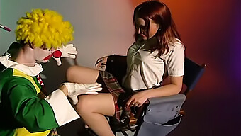 A Steamy Scene Featuring A Young Woman Enjoying Sex With A Brunette Comedian